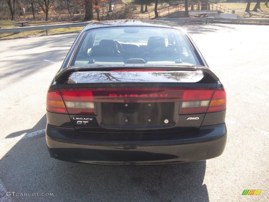 2002 Legacy GT Limited Sedan - Black Granite Pearl / Gray photo #5
