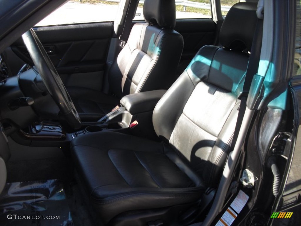 2002 Legacy GT Limited Sedan - Black Granite Pearl / Gray photo #18