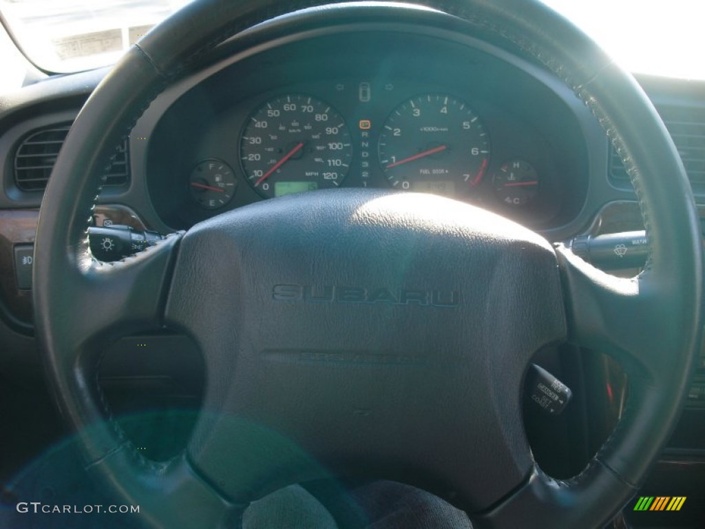 2002 Legacy GT Limited Sedan - Black Granite Pearl / Gray photo #22