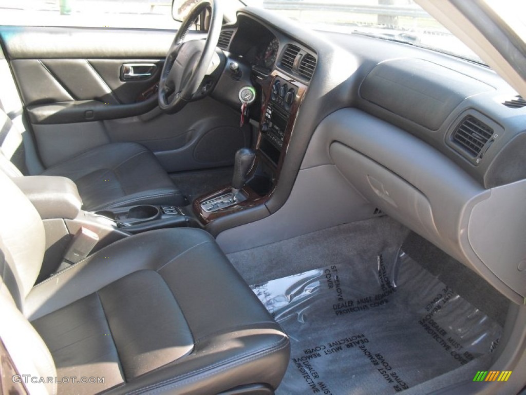 2002 Legacy GT Limited Sedan - Black Granite Pearl / Gray photo #29
