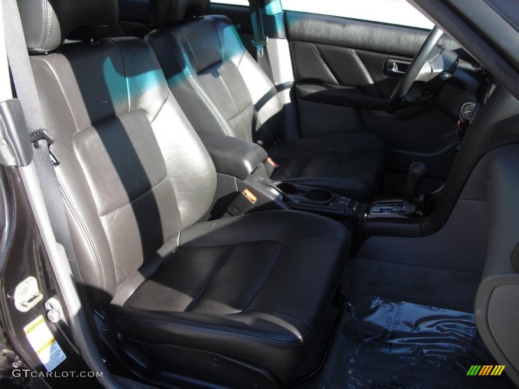 2002 Legacy GT Limited Sedan - Black Granite Pearl / Gray photo #30