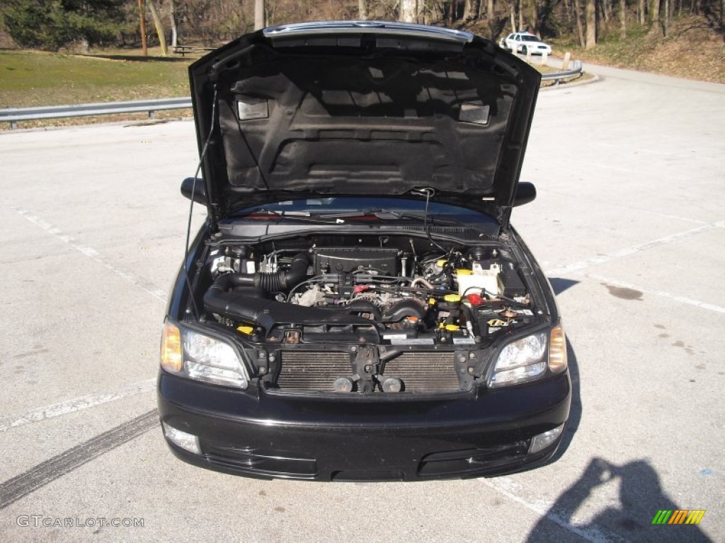 2002 Legacy GT Limited Sedan - Black Granite Pearl / Gray photo #32