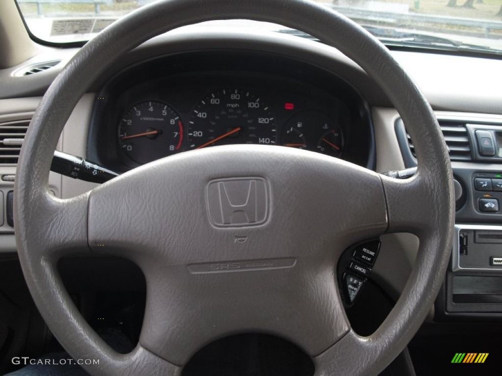1998 Honda Accord LX Sedan Ivory Steering Wheel Photo #60960753
