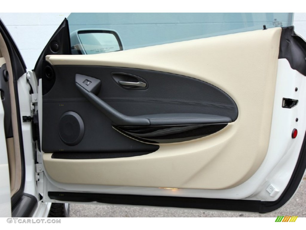2005 BMW 6 Series 645i Coupe Cream Beige Door Panel Photo #60961266