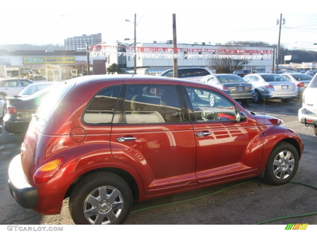 2003 PT Cruiser  - Inferno Red Pearl / Taupe/Pearl Beige photo #4