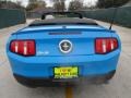 2010 Grabber Blue Ford Mustang V6 Convertible  photo #4