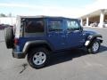 2009 Deep Water Blue Pearl Jeep Wrangler Unlimited X 4x4  photo #5