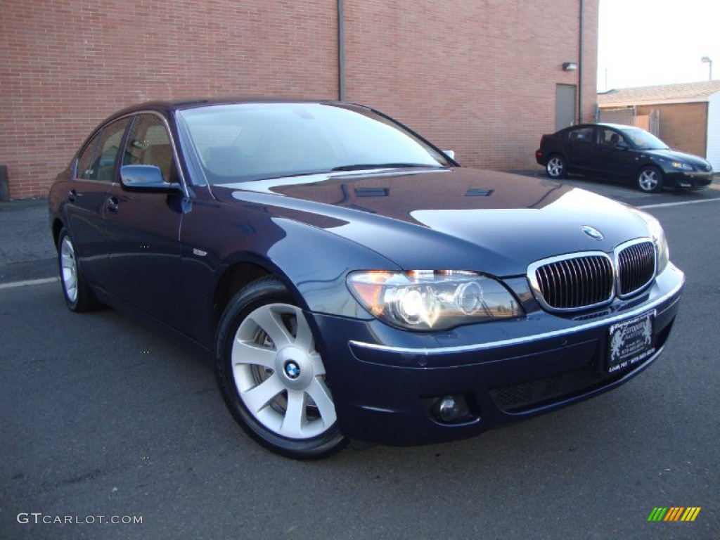 2006 7 Series 750i Sedan - Toledo Blue Metallic / Dark Beige/Beige III photo #2