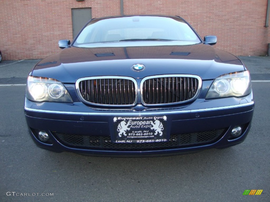 2006 7 Series 750i Sedan - Toledo Blue Metallic / Dark Beige/Beige III photo #3