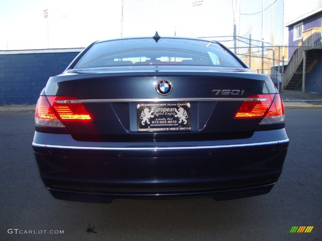 2006 7 Series 750i Sedan - Toledo Blue Metallic / Dark Beige/Beige III photo #6