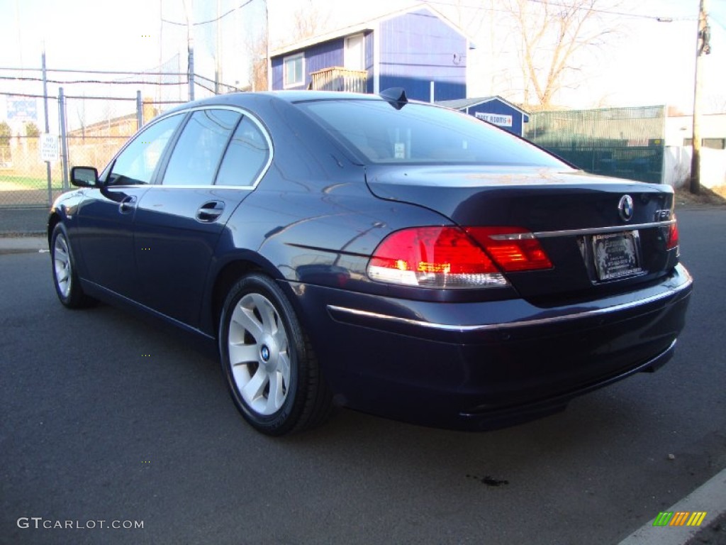2006 7 Series 750i Sedan - Toledo Blue Metallic / Dark Beige/Beige III photo #7