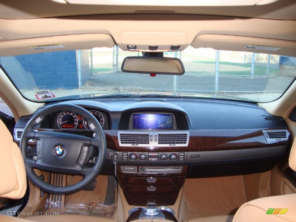 2006 7 Series 750i Sedan - Toledo Blue Metallic / Dark Beige/Beige III photo #16