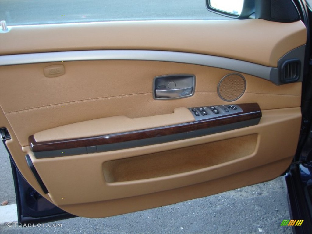 2006 7 Series 750i Sedan - Toledo Blue Metallic / Dark Beige/Beige III photo #32