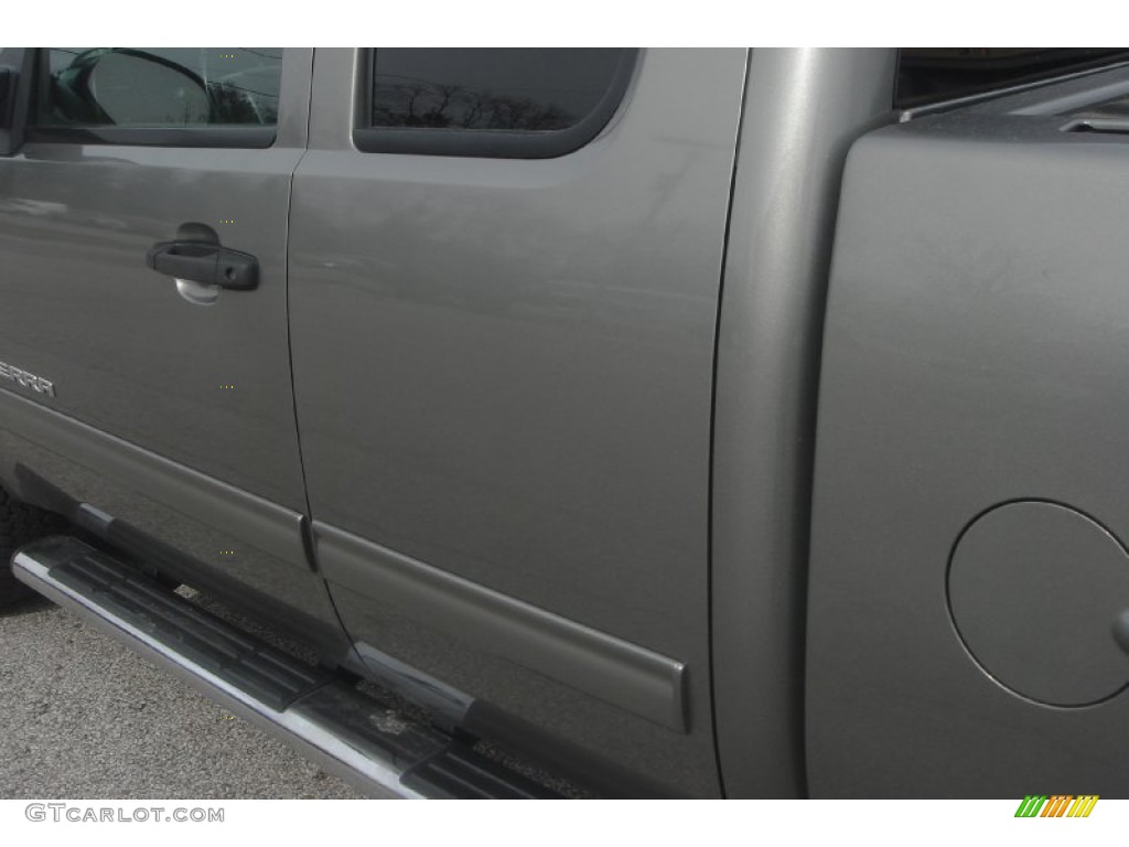 2007 Sierra 1500 SLE Extended Cab 4x4 - Steel Gray Metallic / Ebony Black photo #44