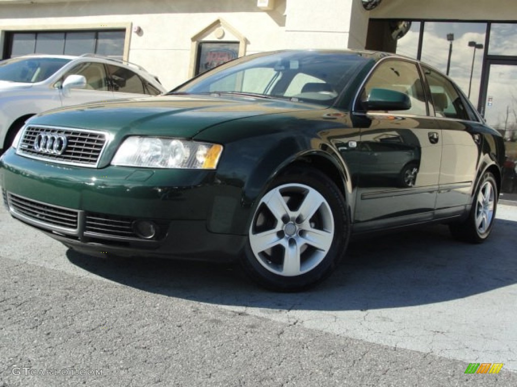 2002 A4 3.0 Sedan - Goodwood Green Pearl Effect / Beige photo #1