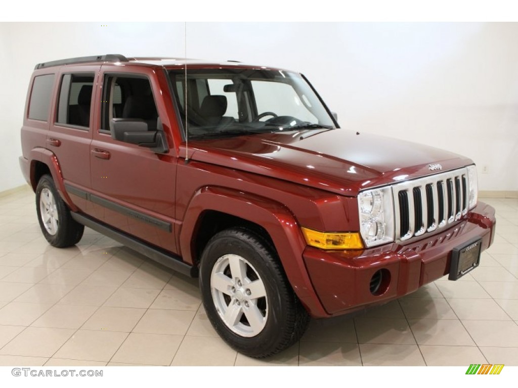 Red Rock Crystal Pearl 2008 Jeep Commander Sport 4x4 Exterior Photo #60968872