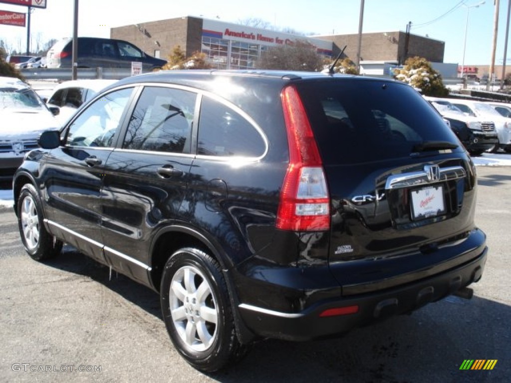 2009 CR-V EX 4WD - Crystal Black Pearl / Black photo #7