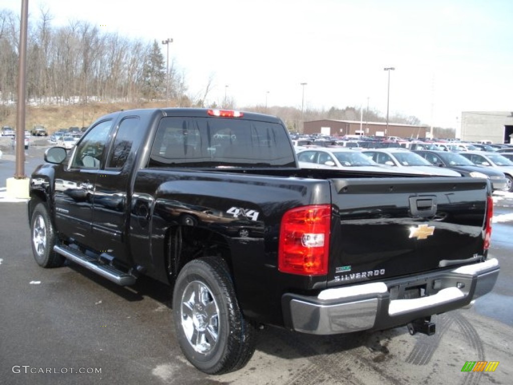 2012 Silverado 1500 LT Extended Cab 4x4 - Black / Ebony photo #6