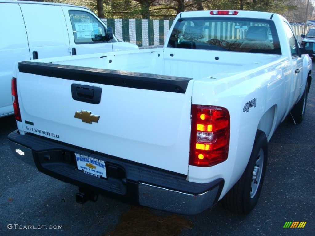 2012 Silverado 1500 Work Truck Regular Cab 4x4 - Summit White / Dark Titanium photo #2