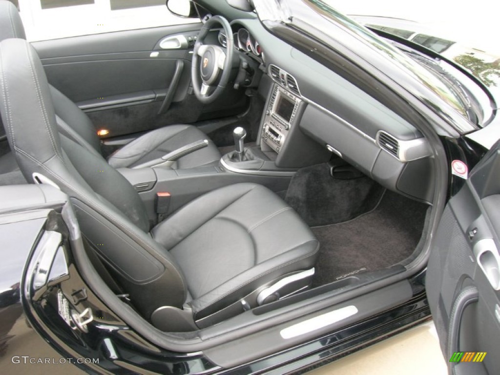 Black Interior 2006 Porsche 911 Carrera S Cabriolet Photo #60974517