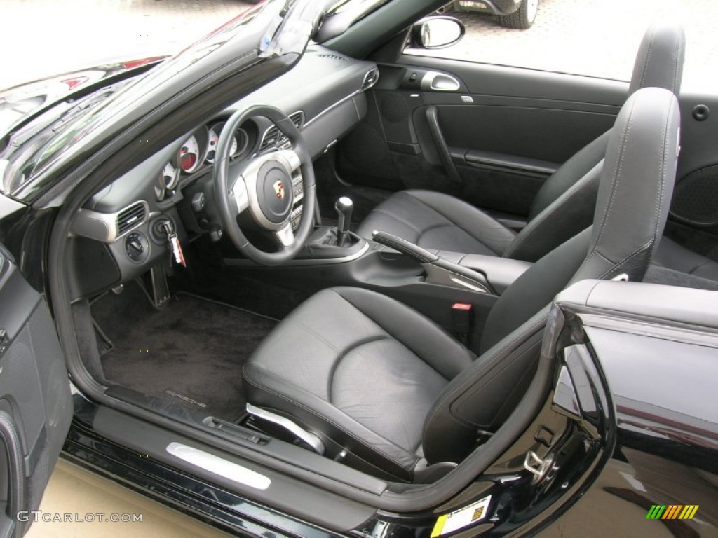 Black Interior 2006 Porsche 911 Carrera S Cabriolet Photo #60974541