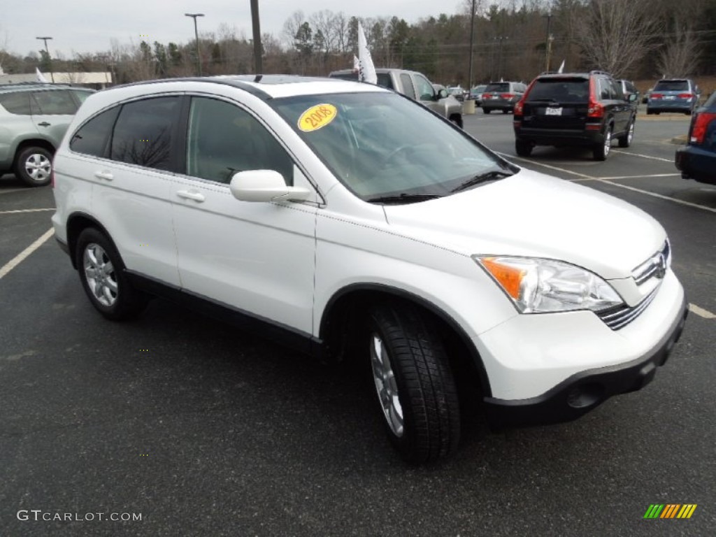 2008 CR-V EX-L - Taffeta White / Gray photo #2