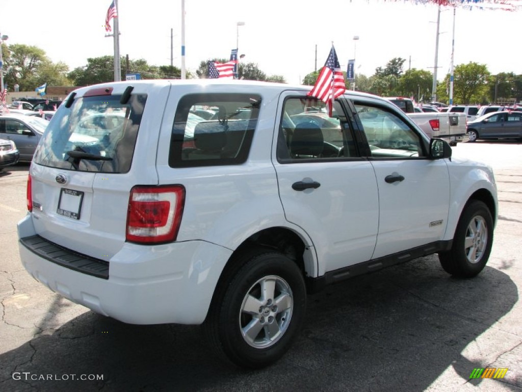 2008 Escape XLS - Oxford White / Charcoal photo #3