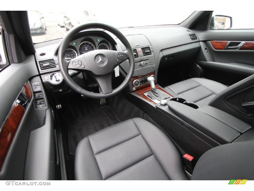 Black Interior 2011 Mercedes-Benz C 300 Sport 4Matic Photo #60977383