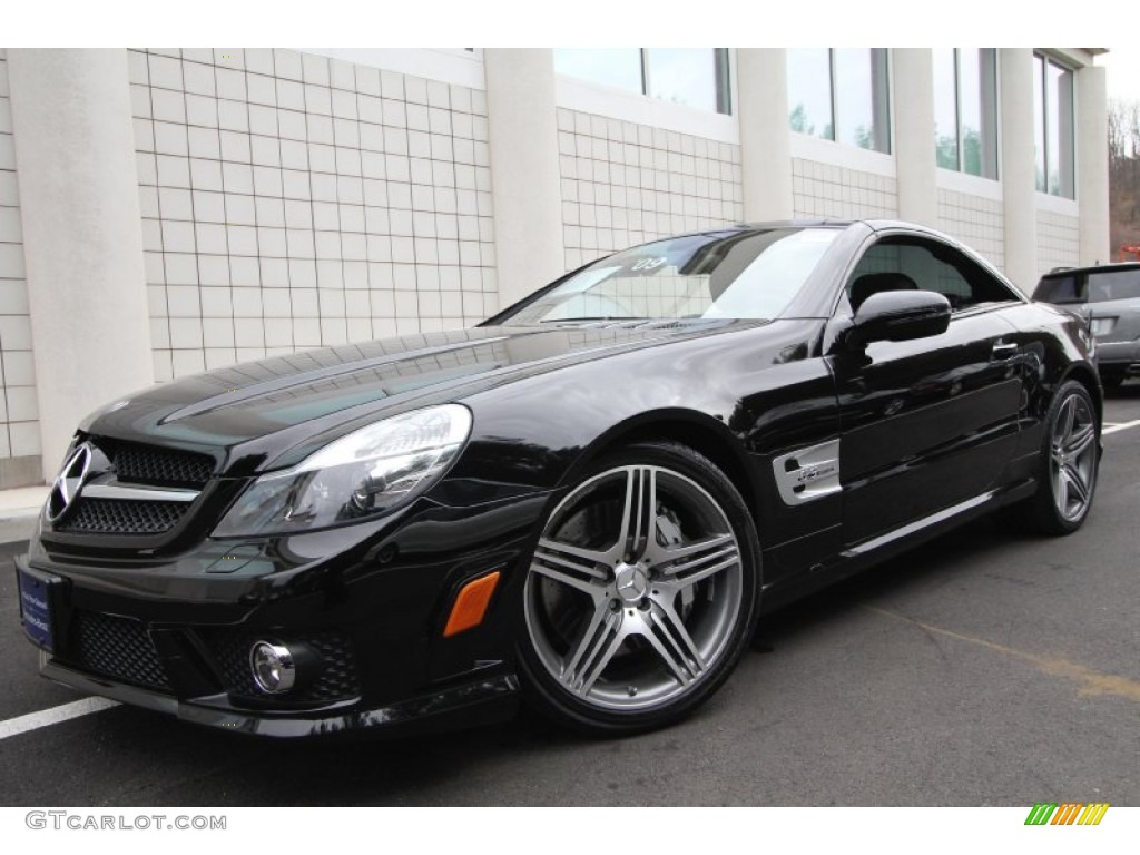Black 2009 Mercedes-Benz SL 63 AMG Roadster Exterior Photo #60977567