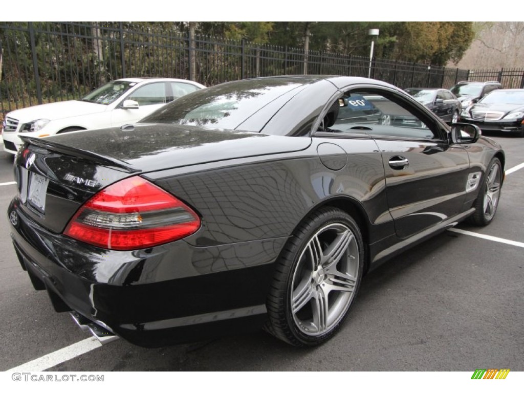 Black 2009 Mercedes-Benz SL 63 AMG Roadster Exterior Photo #60977603