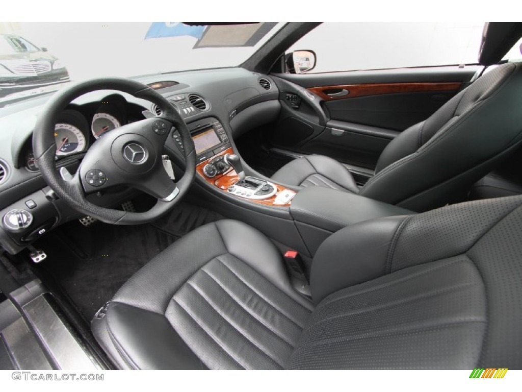 AMG Black Interior 2009 Mercedes-Benz SL 63 AMG Roadster Photo #60977674