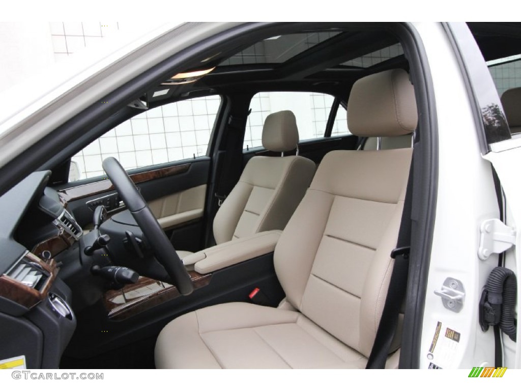 Almond/Black Interior 2011 Mercedes-Benz E 350 4Matic Sedan Photo #60977805