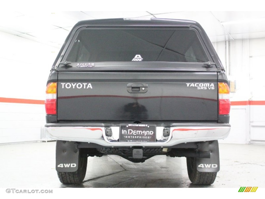 2003 Tacoma V6 Double Cab 4x4 - Black Sand Pearl / Charcoal photo #22