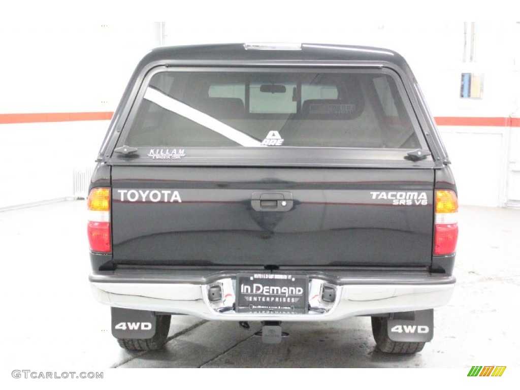 2003 Tacoma V6 Double Cab 4x4 - Black Sand Pearl / Charcoal photo #23