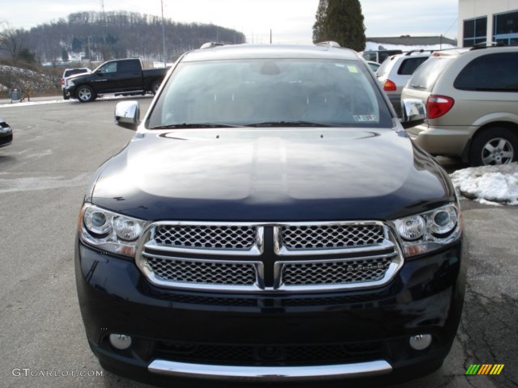 2011 Durango Citadel 4x4 - Blackberry Pearl / Black/Tan photo #3