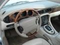 2001 Jaguar XJ Oatmeal Interior Dashboard Photo