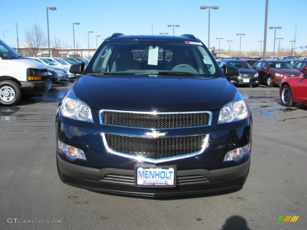 2012 Traverse LS AWD - Dark Blue Metallic / Dark Gray/Light Gray photo #2