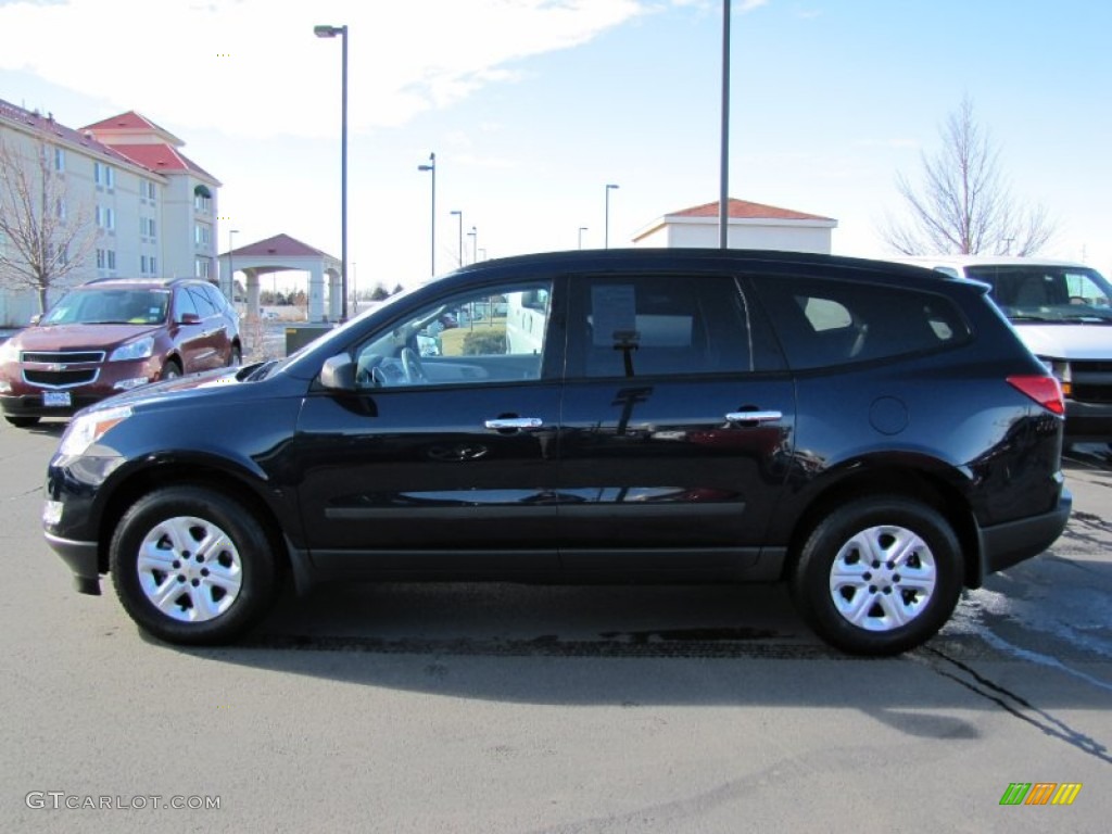 2012 Traverse LS AWD - Dark Blue Metallic / Dark Gray/Light Gray photo #4