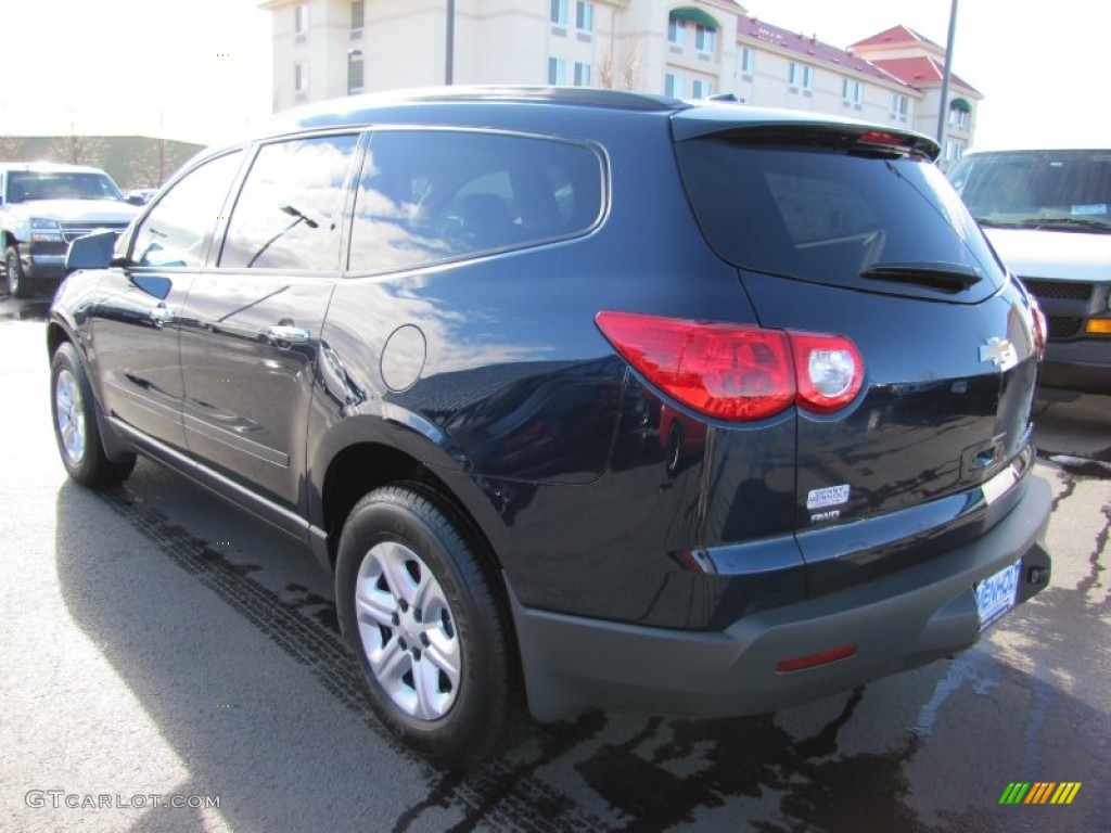2012 Traverse LS AWD - Dark Blue Metallic / Dark Gray/Light Gray photo #5