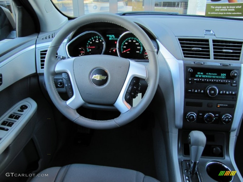 2012 Traverse LS AWD - Dark Blue Metallic / Dark Gray/Light Gray photo #9