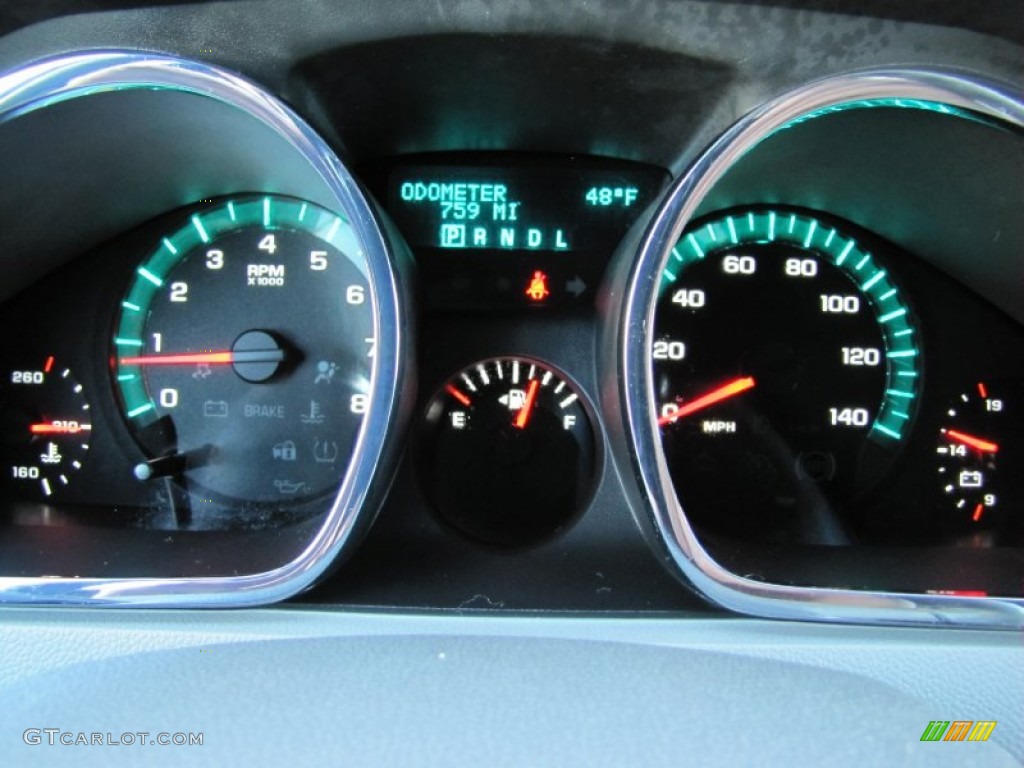 2012 Traverse LS AWD - Dark Blue Metallic / Dark Gray/Light Gray photo #10