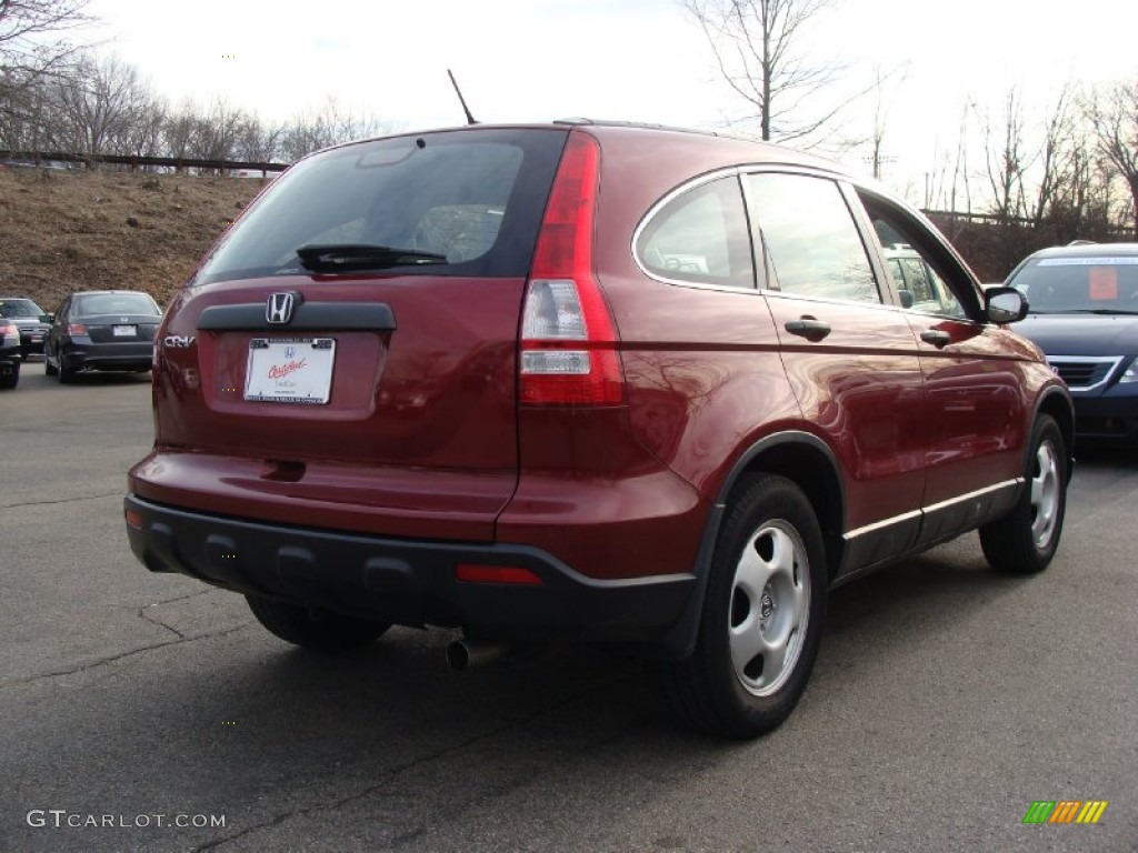 2009 CR-V LX 4WD - Tango Red Pearl / Gray photo #9