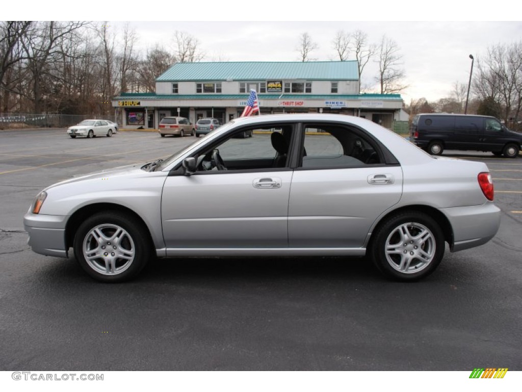 Platinum Silver Metallic 2005 Subaru Impreza 2.5 RS Sedan Exterior Photo #60985804
