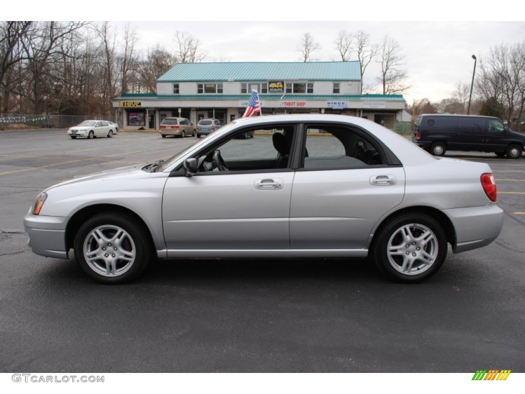 2005 Impreza 2.5 RS Sedan - Platinum Silver Metallic / Black photo #3