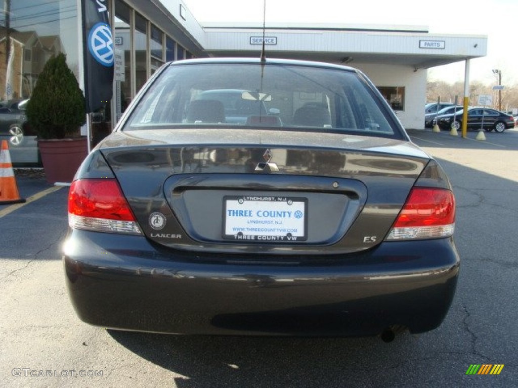 2004 Lancer ES - Thunder Gray Metallic / Gray photo #5