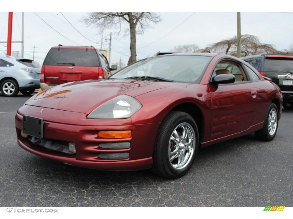 2000 Eclipse RS Coupe - Primal Red Pearl / Beige photo #1