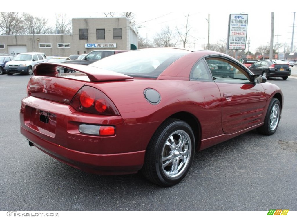 2000 Eclipse RS Coupe - Primal Red Pearl / Beige photo #6