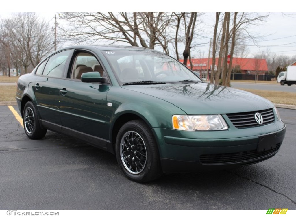 2001 Passat GLS Sedan - Pine Green Metallic / Beige photo #7