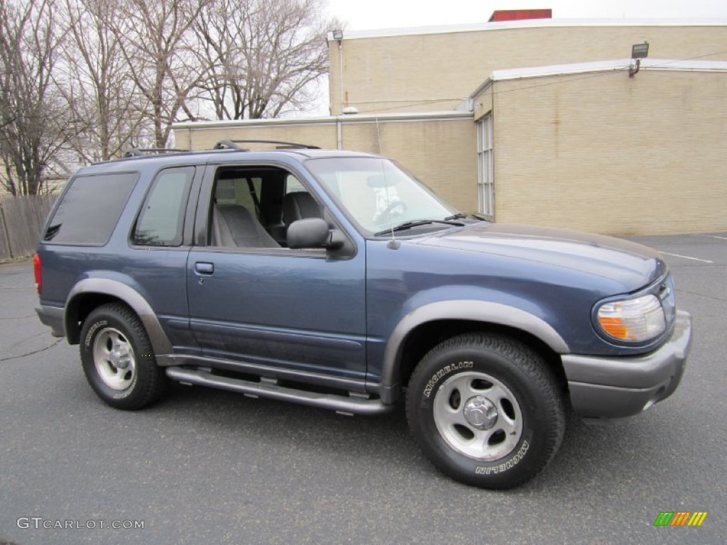 2000 Explorer Sport 4x4 - Medium Wedgewood Blue Metallic / Medium Graphite photo #10