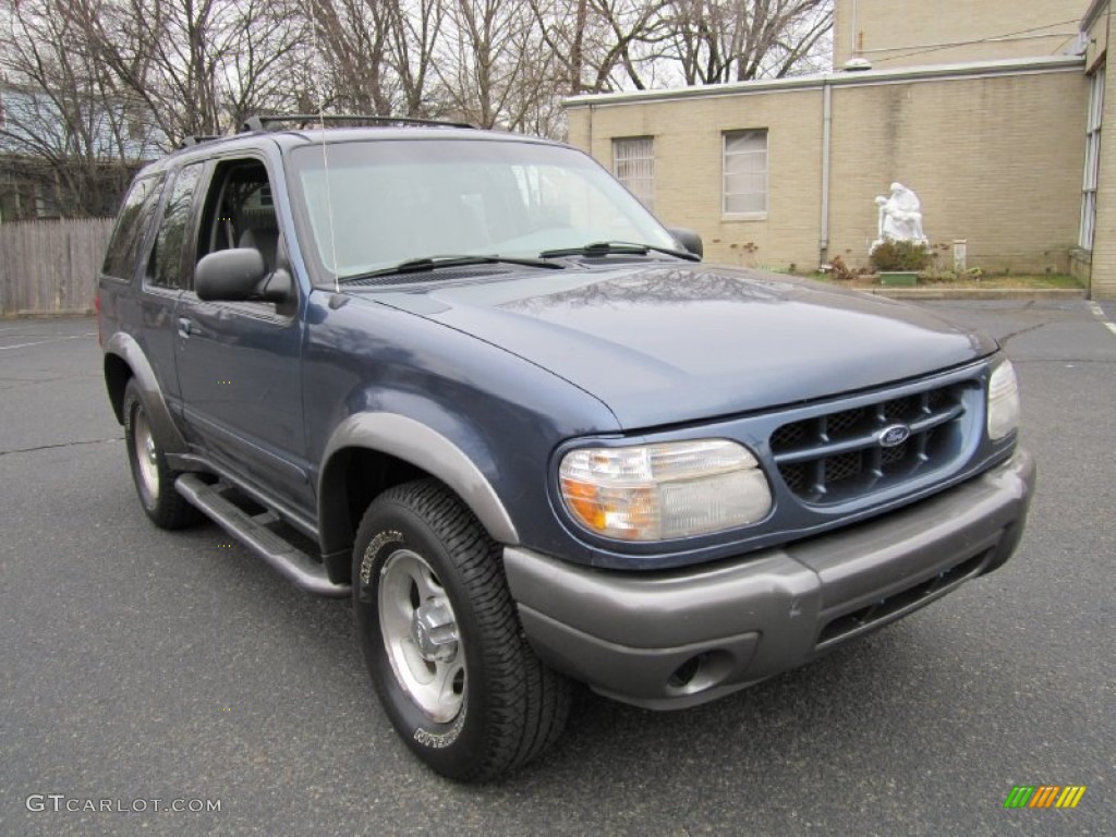 2000 Explorer Sport 4x4 - Medium Wedgewood Blue Metallic / Medium Graphite photo #11